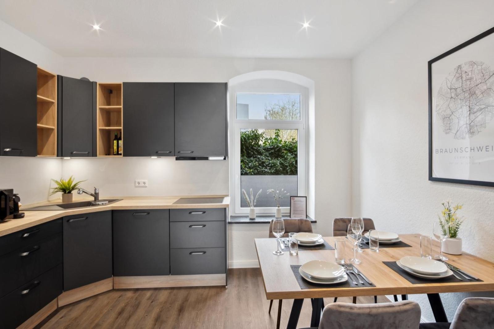 Charmantes Apartment 5 Personen Smart Tv Netflix Disney Brunswick Exterior foto